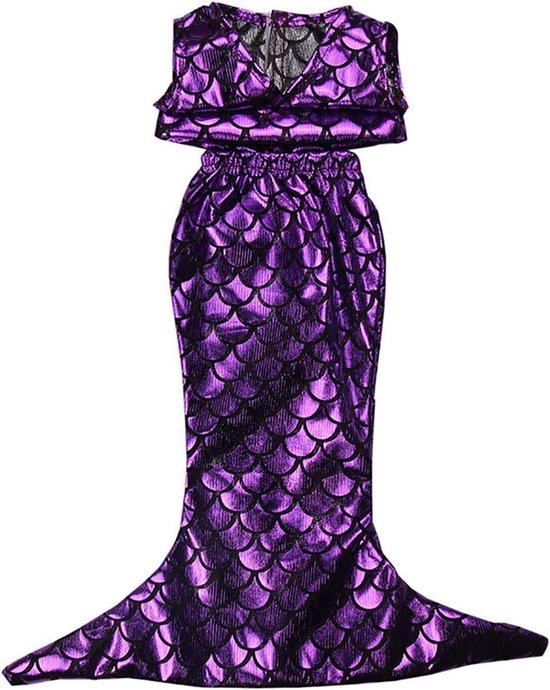 Zeemeermin Jurk Pop - Poppenkleding Rok - Poppen Aankleden - Speciaal Ontwerp - 46 cm Pop - Style-c